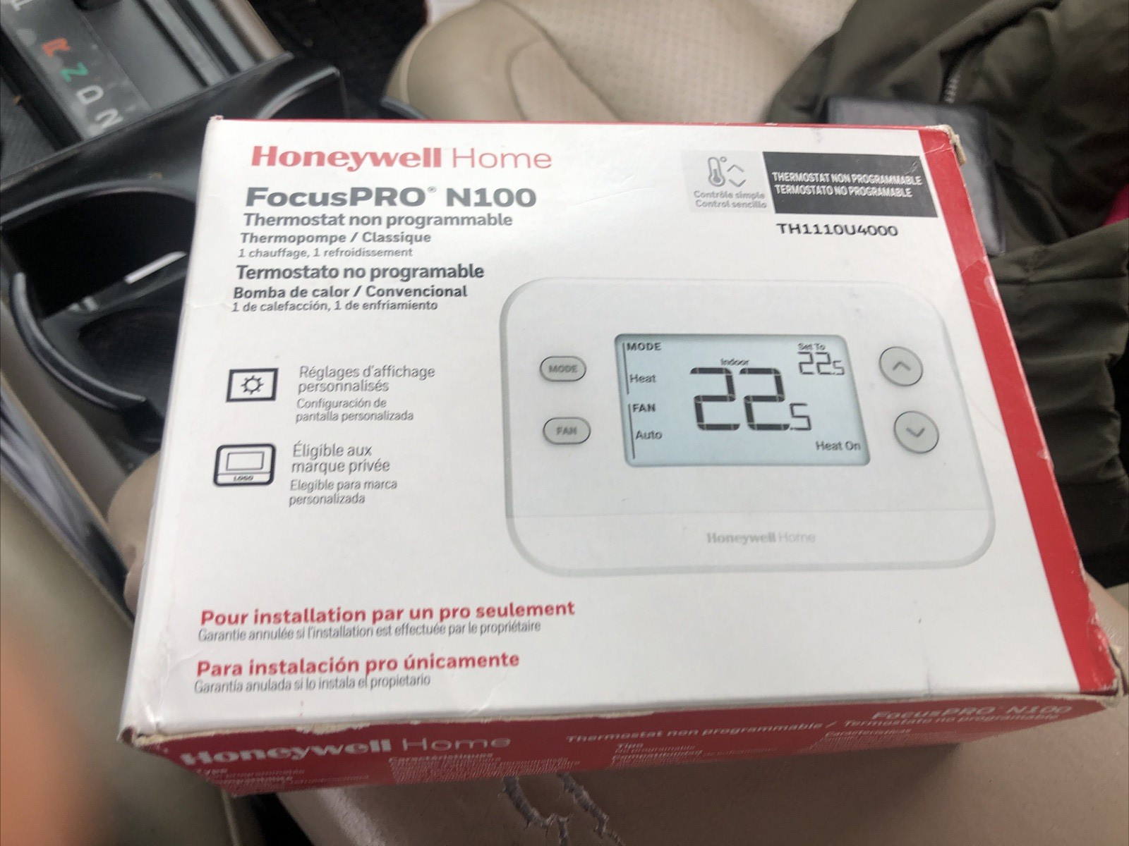 Honeywell Home Thermostat FocusPRO N100 Non-Programmable Thermostat TH1320U4000