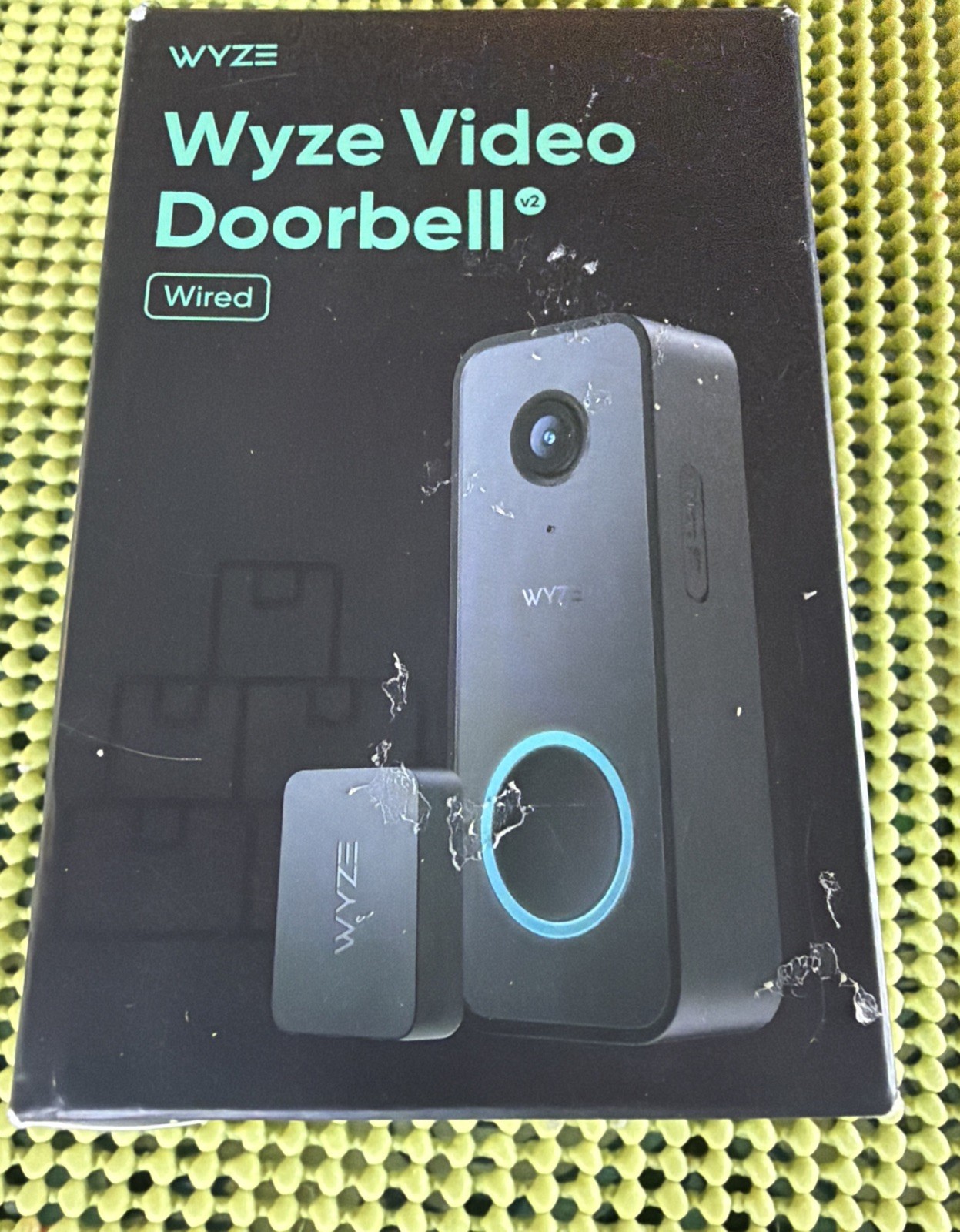 (New) Wyze Video Doorbell v2, Wired 2K Video, Weather Resistant, Two-Way Audio