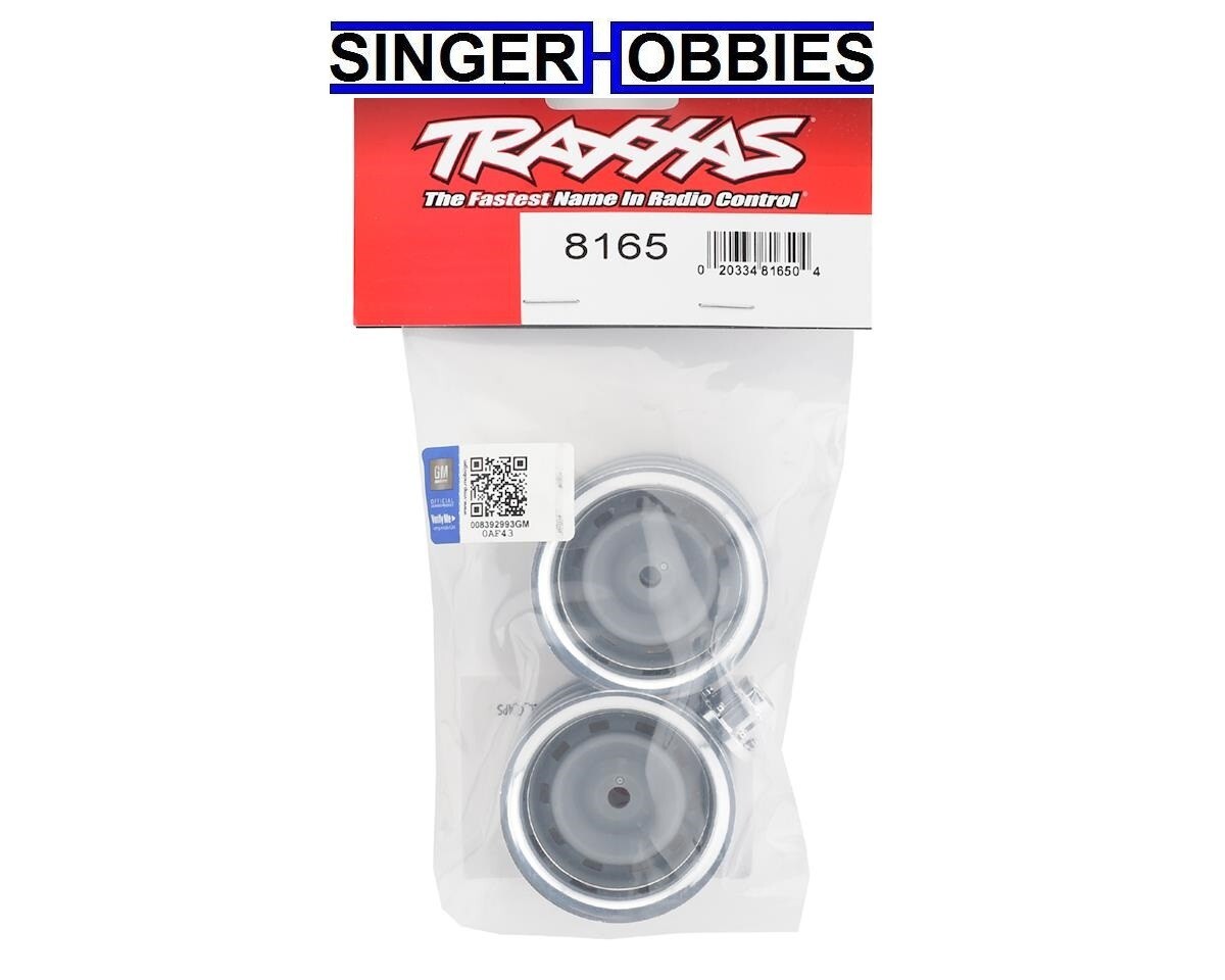 Traxxas 8165 TRX-4 Wheels, 1.9" Chrome (2)/ Center Caps (2) REQUIRES 8255A TRA1