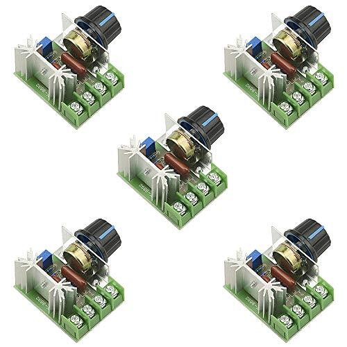 5Pcs AC 220V 2000W SCR High Power Electronic Voltage Regulator Module Adjusta...
