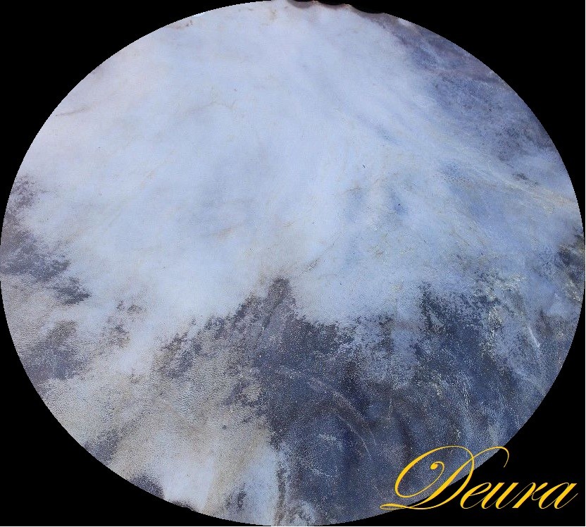 Banjo Snare Marching Dejembe Bodhran Frame Hand Drum 14" ROUND NATURAL Skin Head