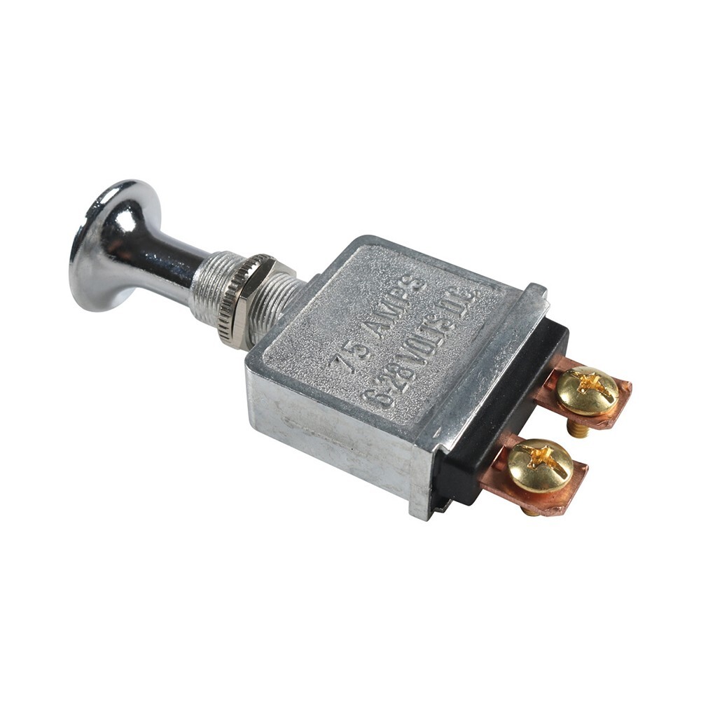Heavy Duty 75A Push Pull Switch 6-28V DC 12 Volt 75A SPST 2 Position On-Off New