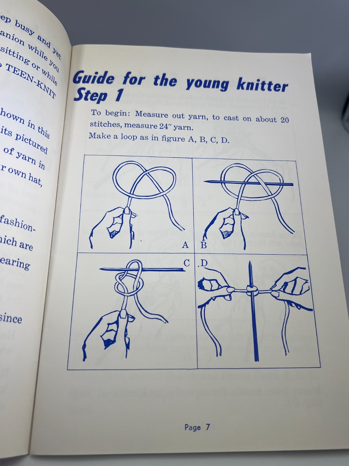Vintage 1961 Learn to Knit & Crochet Book Lion Brand Yarn Co #300 Beginner Guide