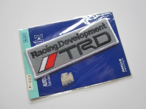 Patch Vintage Emblem Used TRD Racing Development Toyota JDM F/S from Japan