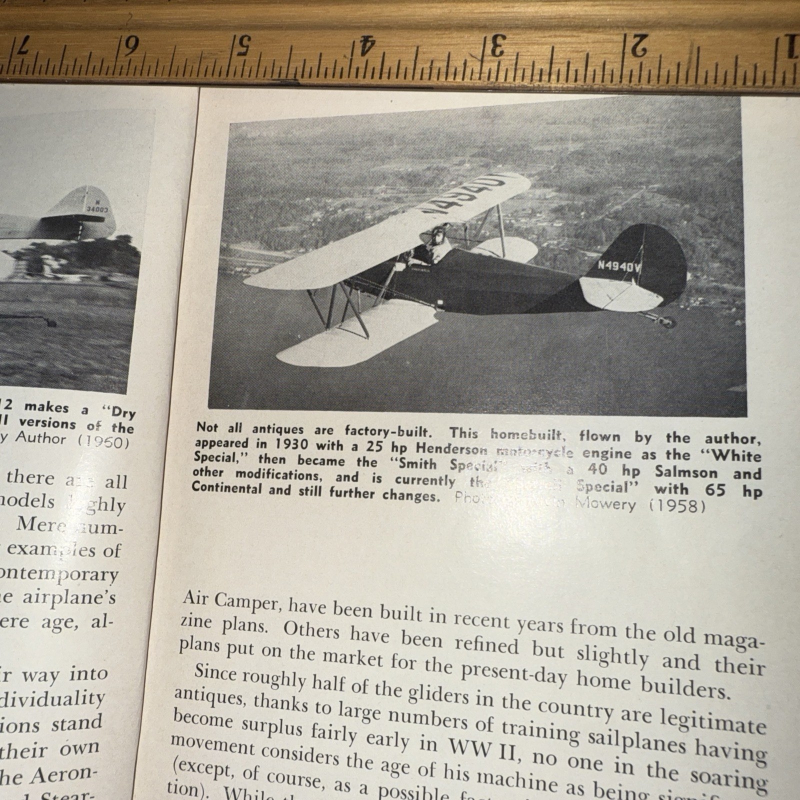 Antique Plane Guide 1962 Vintage