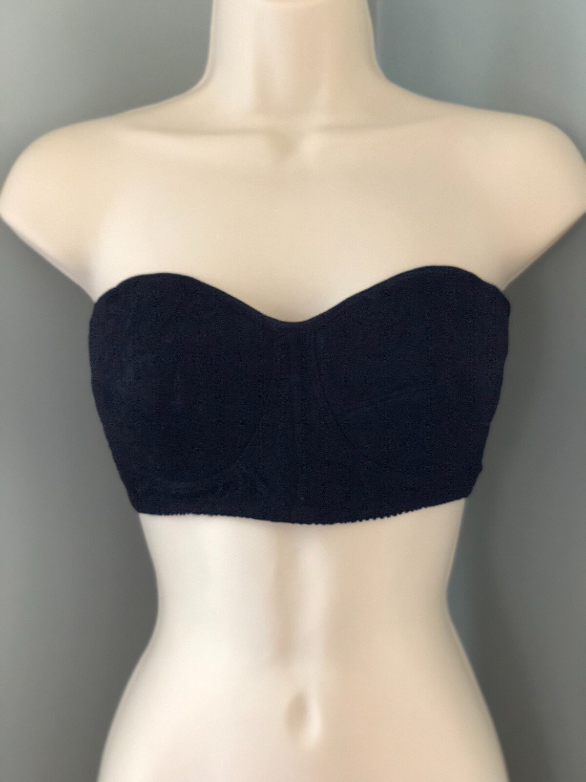 Kimberly Ashmand Strapless Mastectomy Prosthetic Bra Black 36B