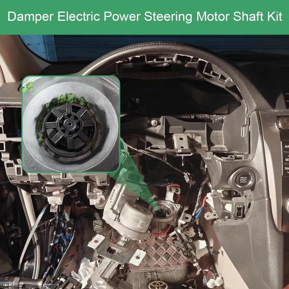 2Sets Damper Electric Power Steering Motor Shaft Kit, Steering Coupler, Steering