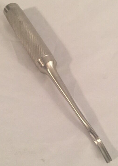 ASKIN Spinal Gouge Medium Curved 9 1/2" Heavy Duty Stainless Great Condition