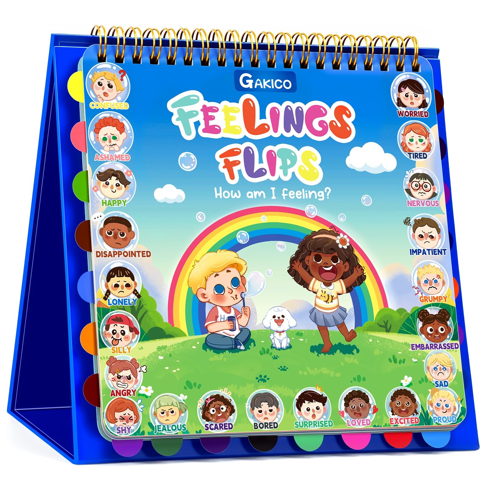 Feelings Flipbook for Kids 22 Moods/Emotions ADHD Autism Learning Materials