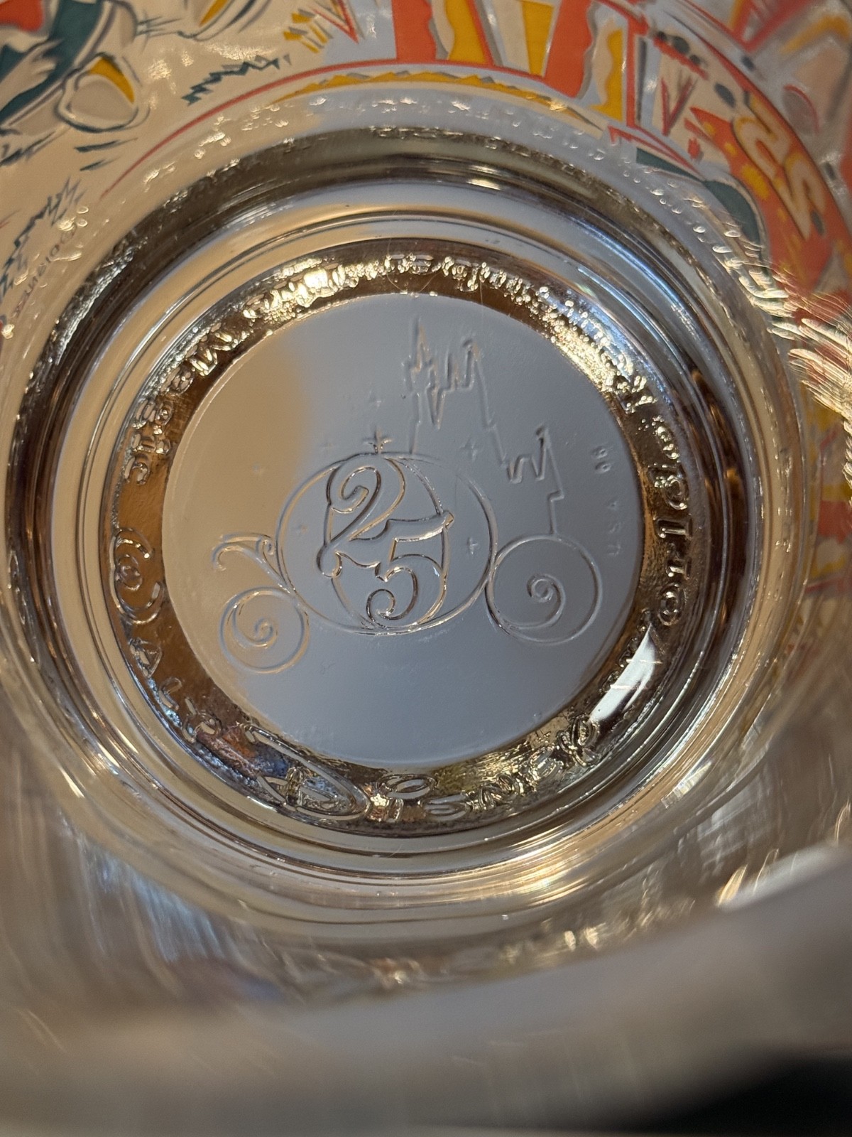 McDonalds Disney World Remember The Magic 25th Anniversary Glass - Magic Kingdom
