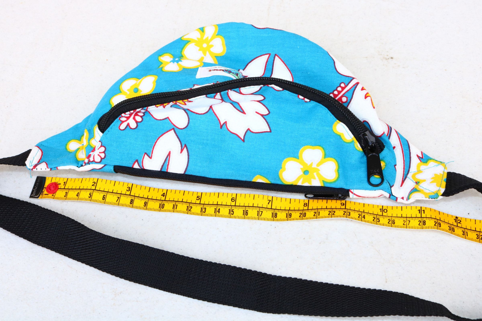 Bag PACK WAIST Fanny Belt Small Vintage Miami Beach Blue Yellow COSPLAY props XP