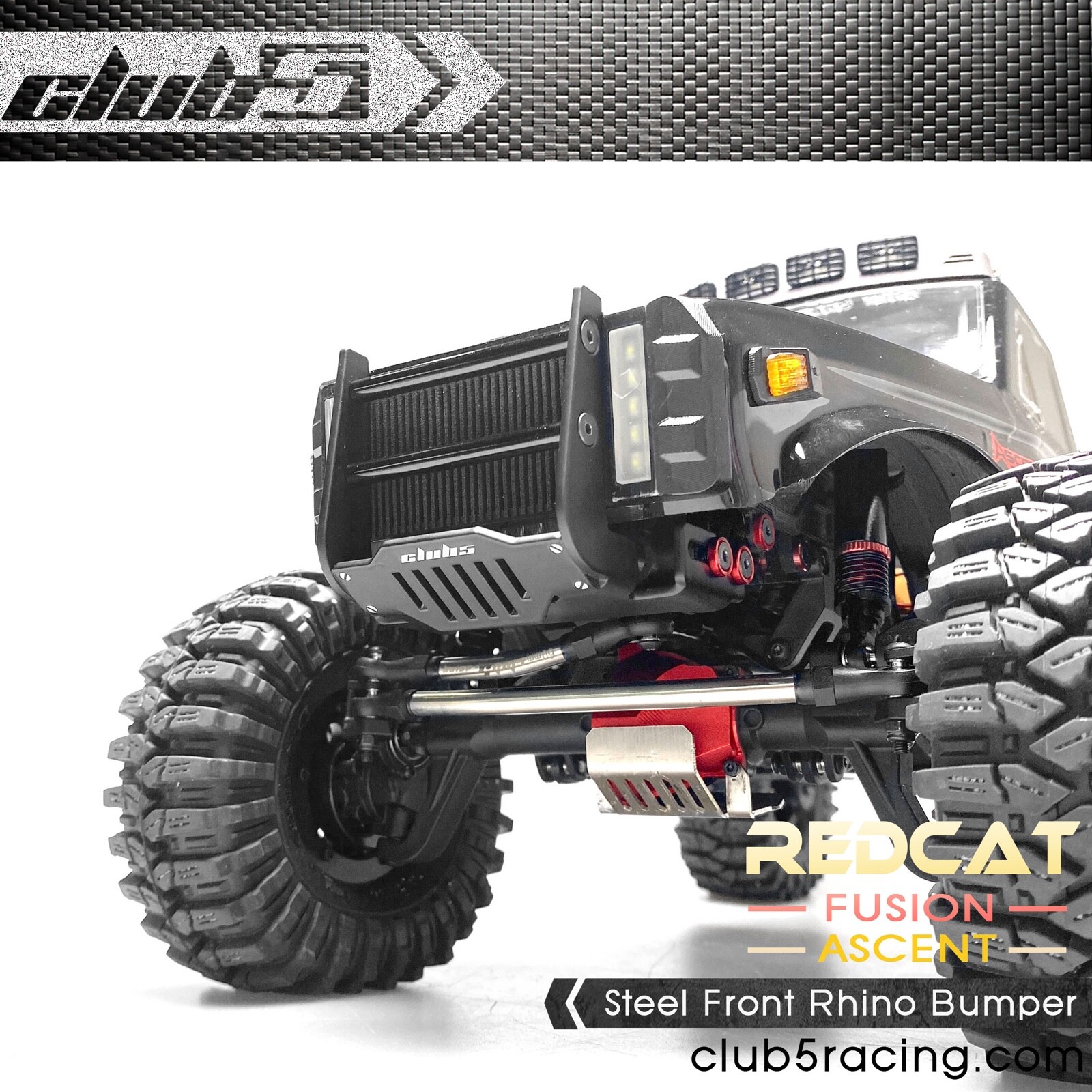 Steel Front Bumper for Redcat Ascent / Fusion