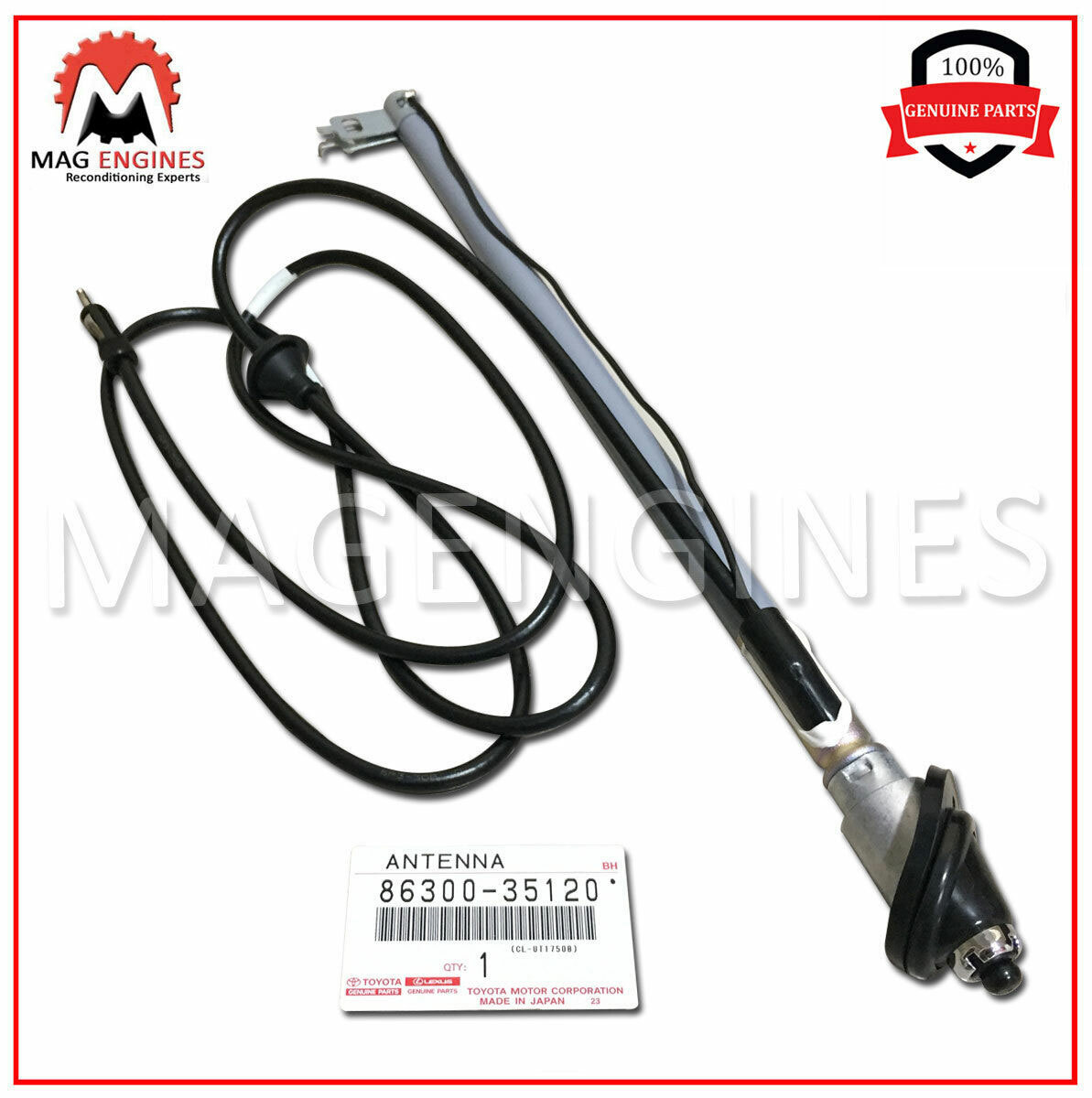 86300-35120 GENUINE OEM W/HOLDER ANTENNA ASSY 8630035120