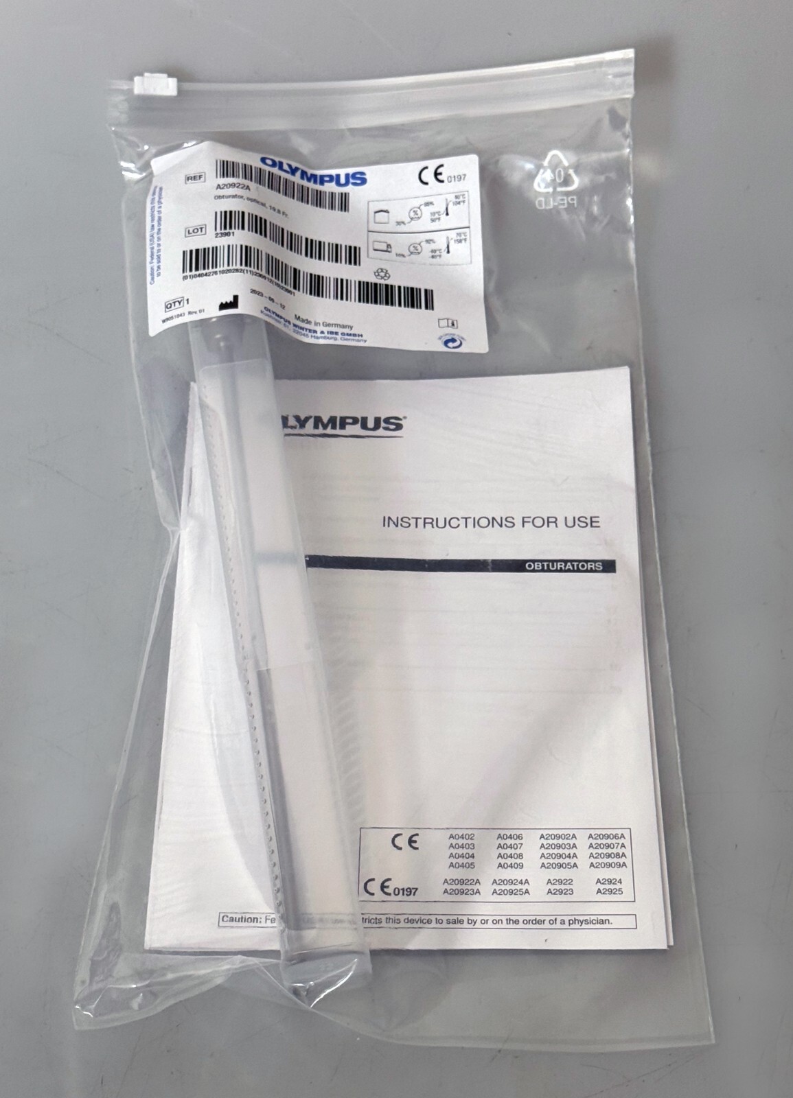 OLYMPUS A20922A 19.8 Fr. Optical Obturator