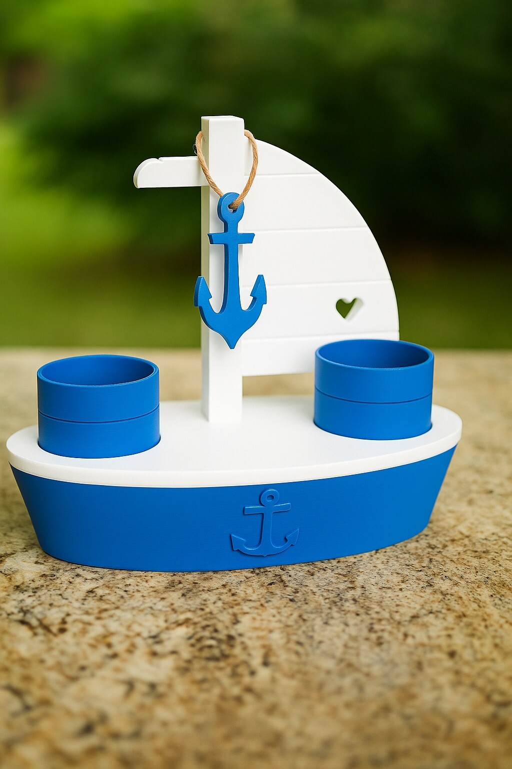 Nautical Themed 3D Printed Toothbrush Holder – Stylish & Functional Bathroom
