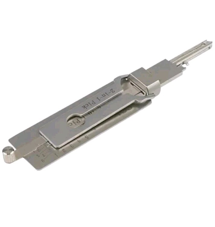 Key Decoder 2 In 1 Portable Lock Picking Set Hook And Pickup Tool Kit Ergonomic