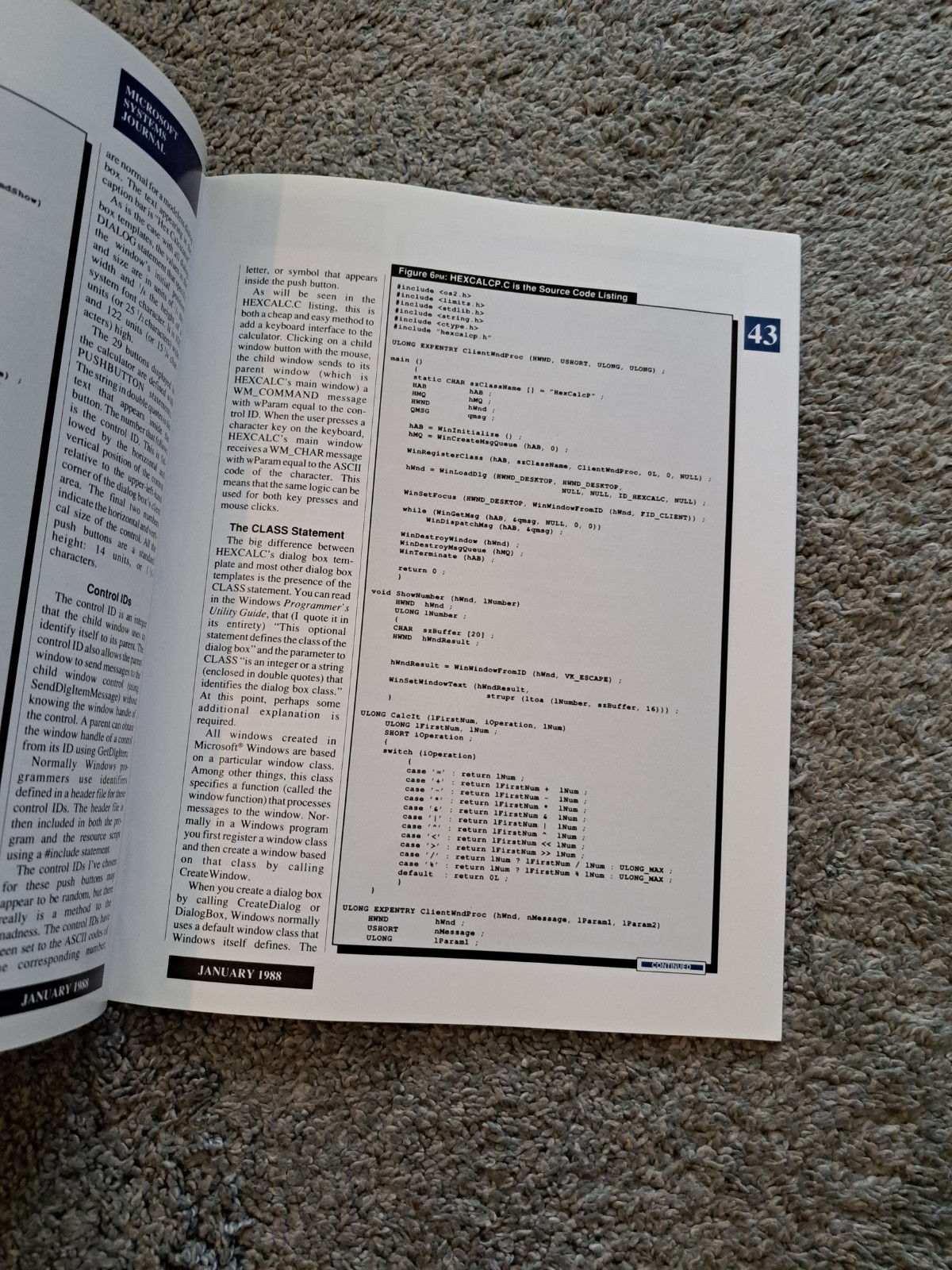 January 1988 Microsoft Systems Journal Vol. 3 No. 1