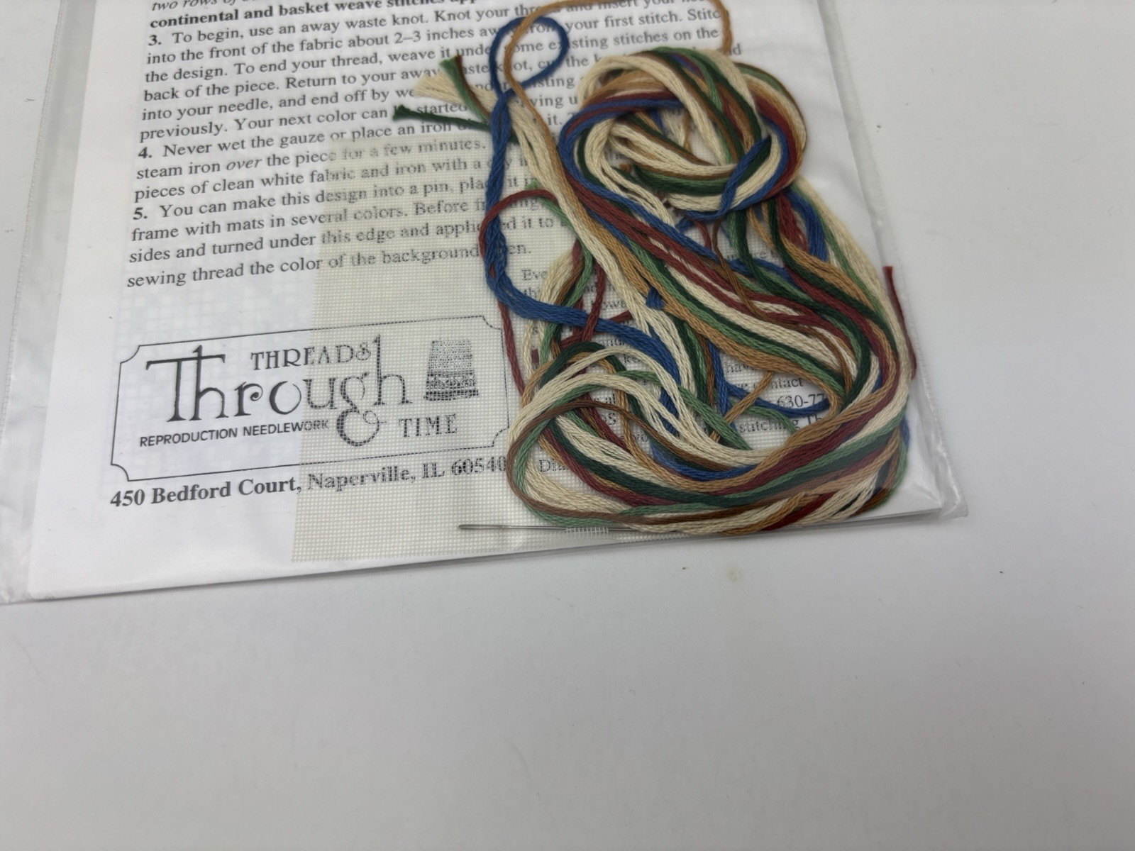 Threads Through Time The Diamond Sampler Needlepoint Pattern Kit 6S