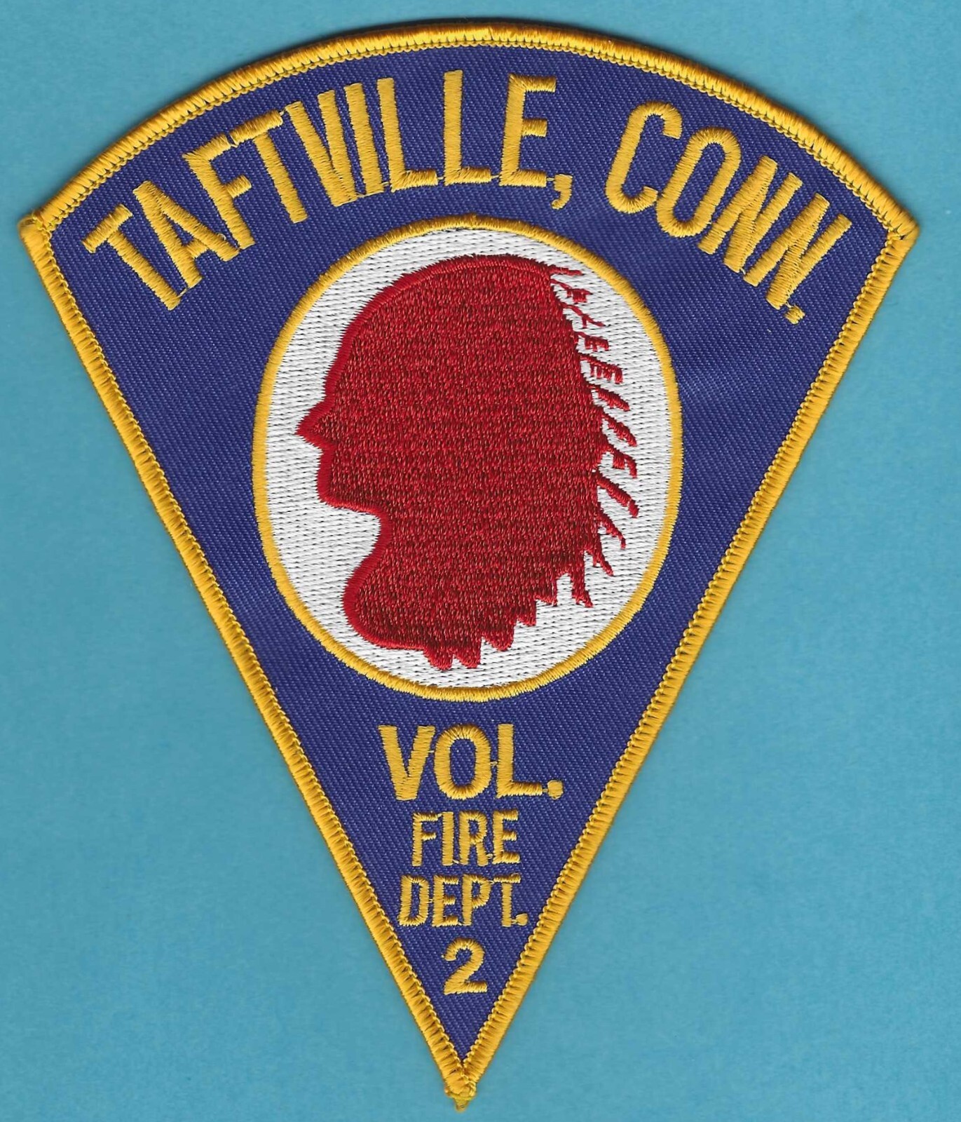 TAFTVILLE CONNECTICUT VOLUNTEER FIRE COMPANY 2 PATCH