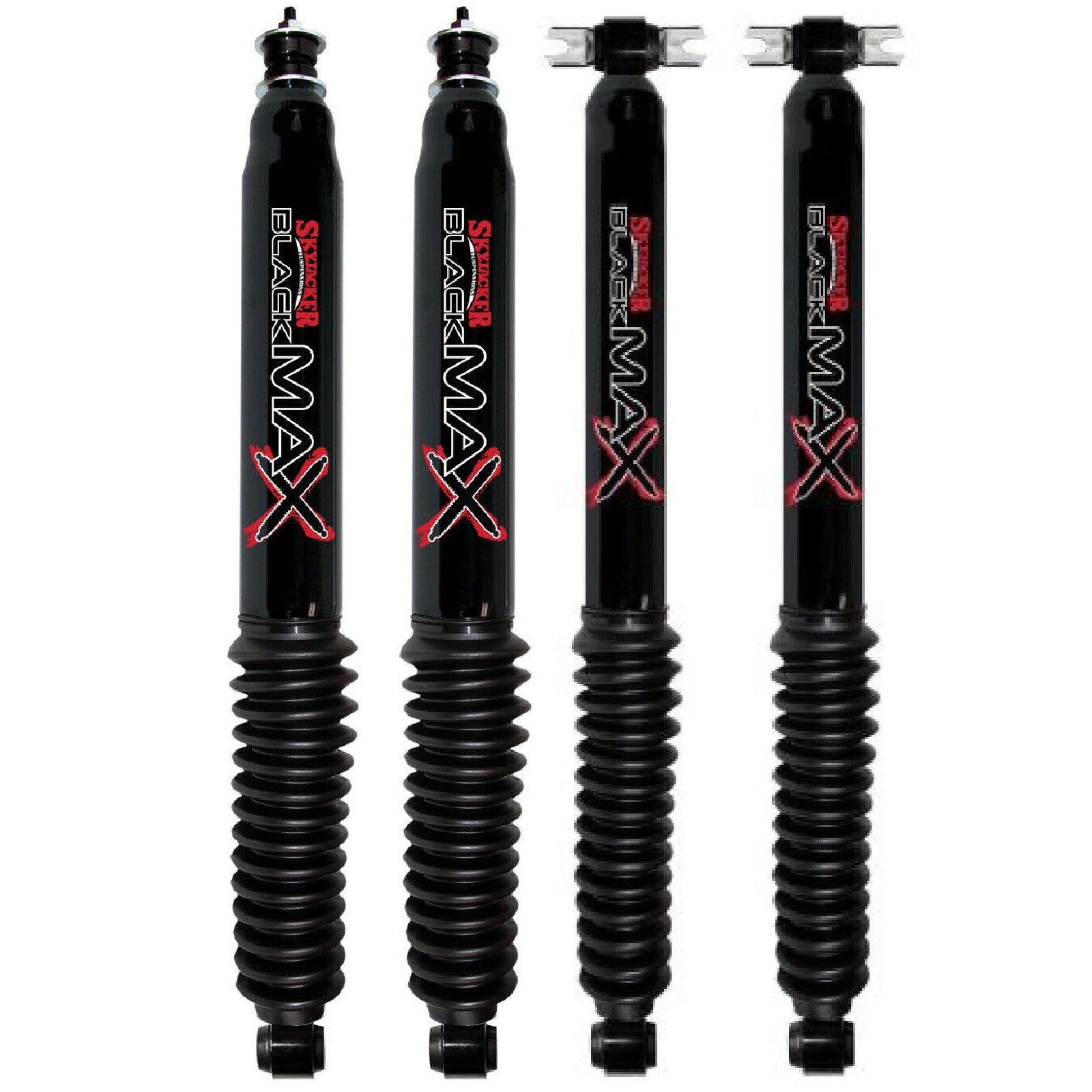 Skyjacker Black Max Front & Rear Shock Absorbers for 07-18 Jeep Wrangler 4WD