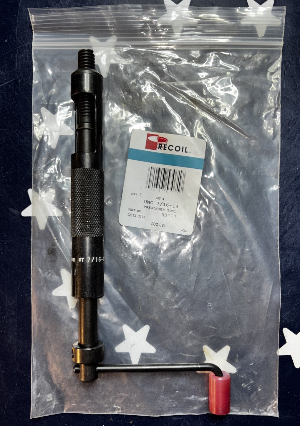 RECOIL 7/16-14 Thread Insert Hand Installation Tool Prewinder   53071