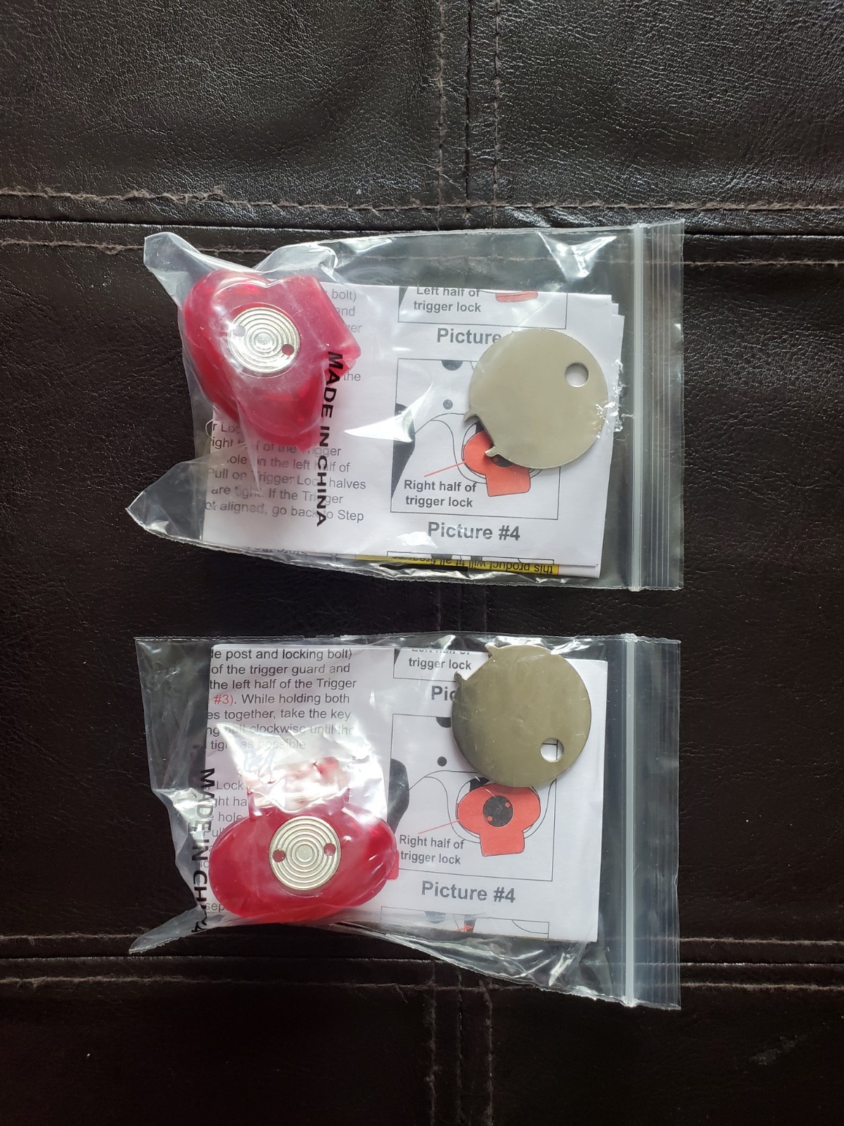 Lot of 2 TRIGGER LOCKs for Handgun, Rifle, Shotgun - Child Safety  FREE SHIPPING
