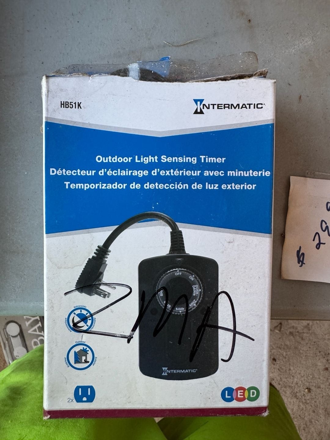 Intermatic HB51K Outdoor Light Sensing Timer with 2 Outlets