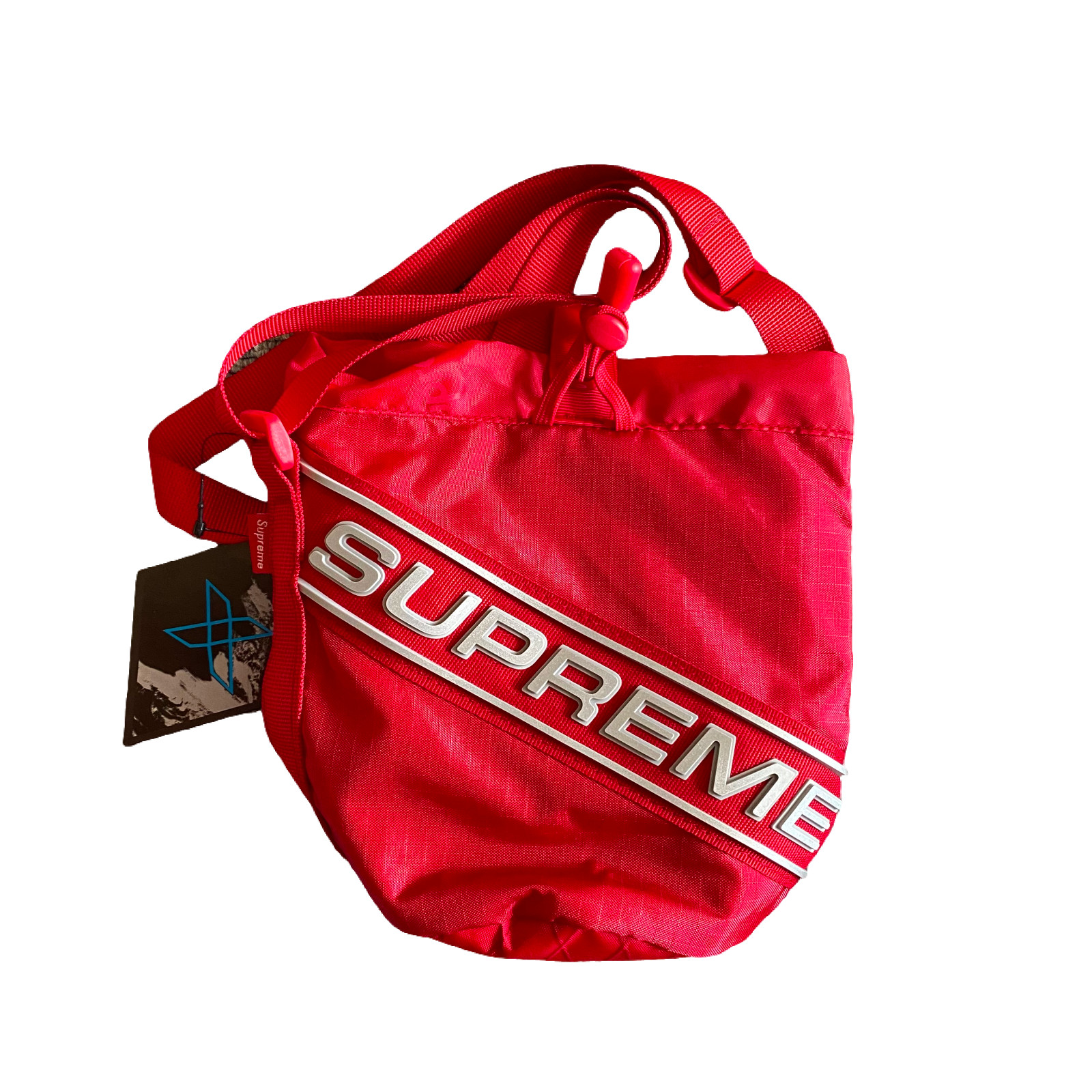 Supreme FW23 3D Logo Small Cinch Pouch Red