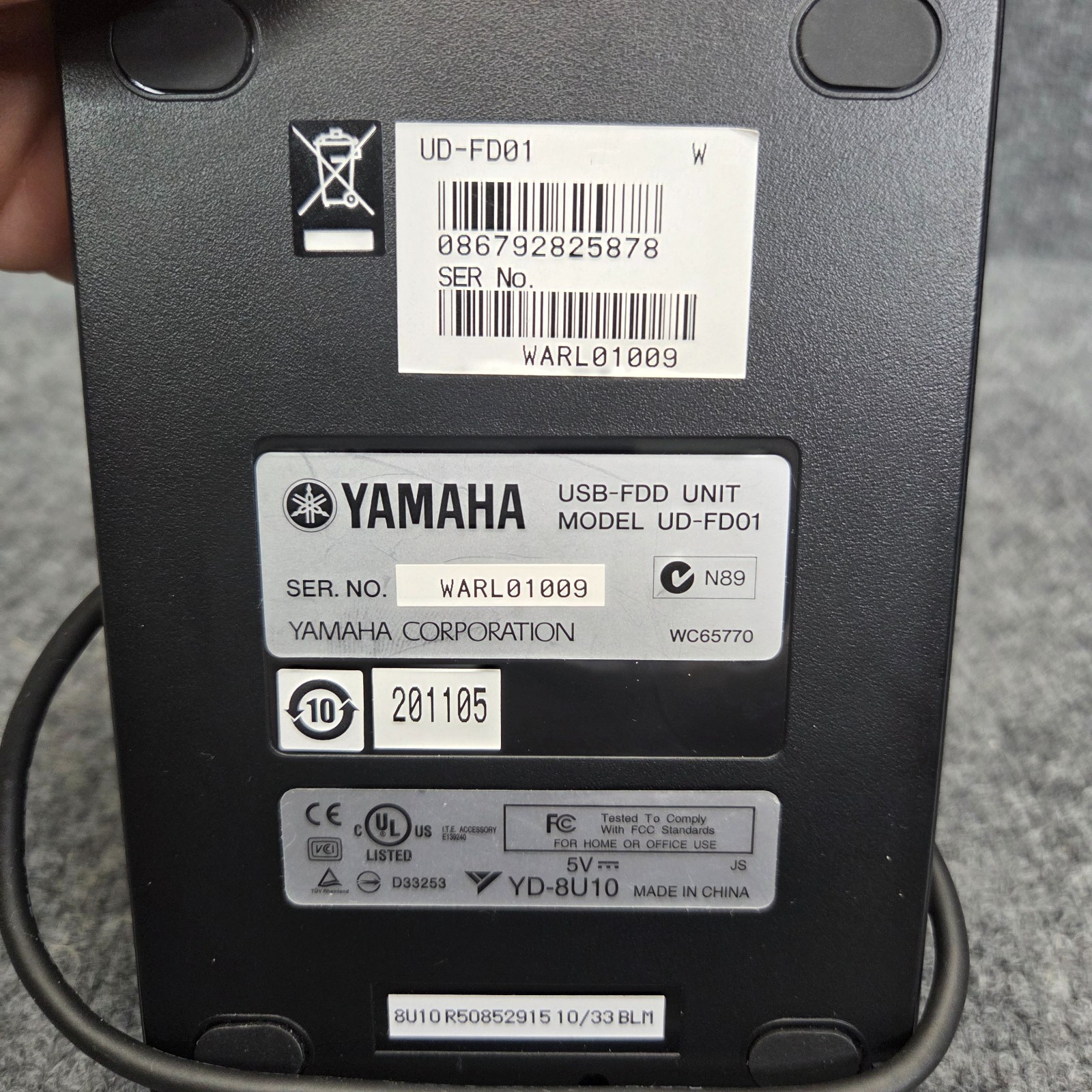 YAMAHA Floppy Disk Drive Unit UD-FD01 Used