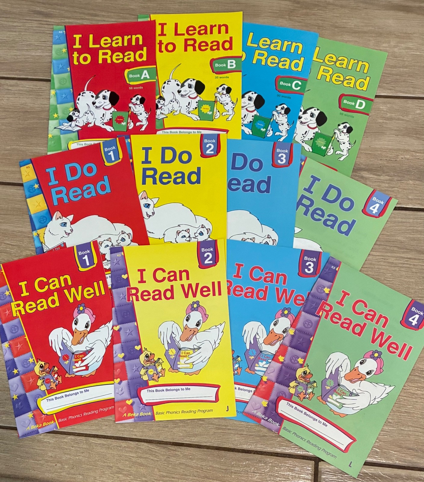 Abeka K5 Basic Phonics Readers Set of 12 - Great Condition!!