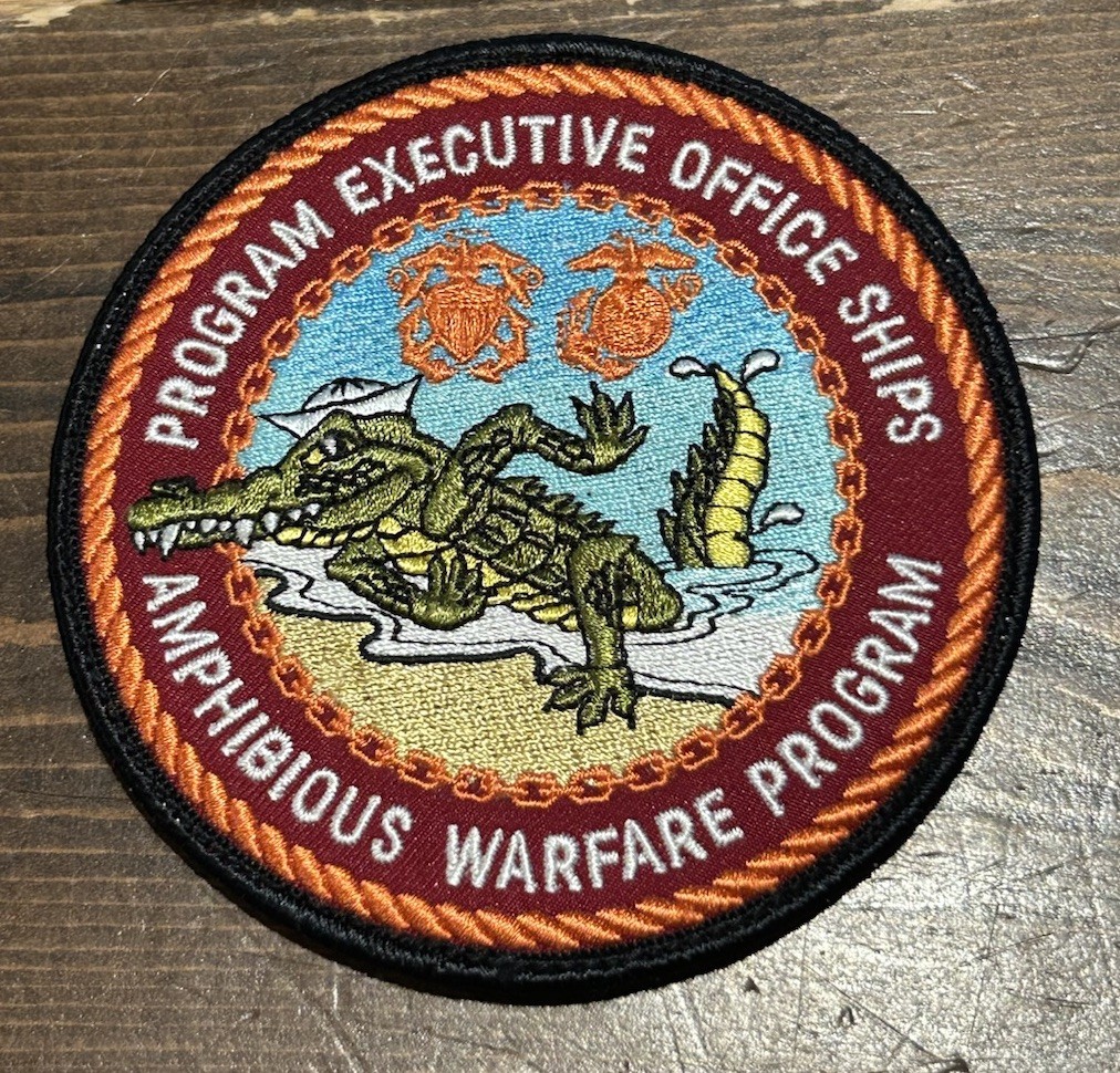 Program Executive Office (PEO) Ships Amphibious Warfare Program Patch 4x4