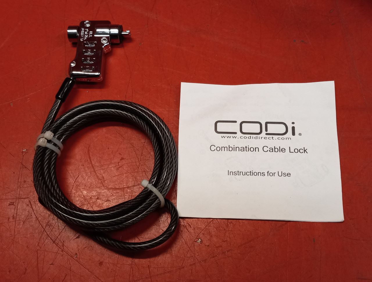 CODI 4-Digit Combination Cable Lock- A02003