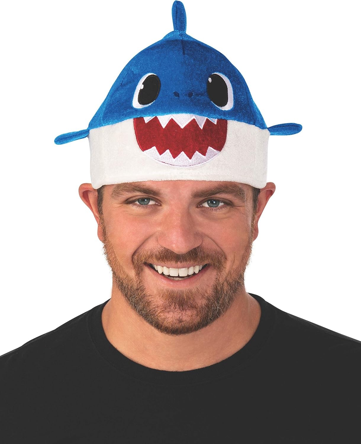 Daddy Shark Hat w/Sound Baby Shark Fancy Dress Up Halloween Costume Accessory