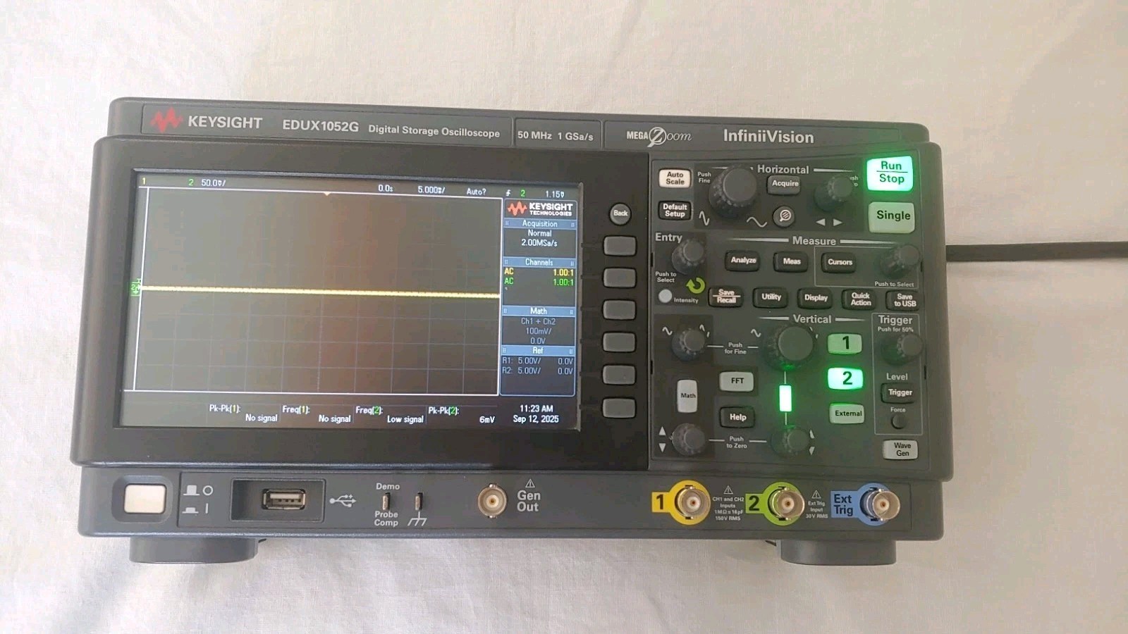 KEYSIGHT EDUX1052G Digital Oscilloscope w/ Built-in Bode Plot, Awesome