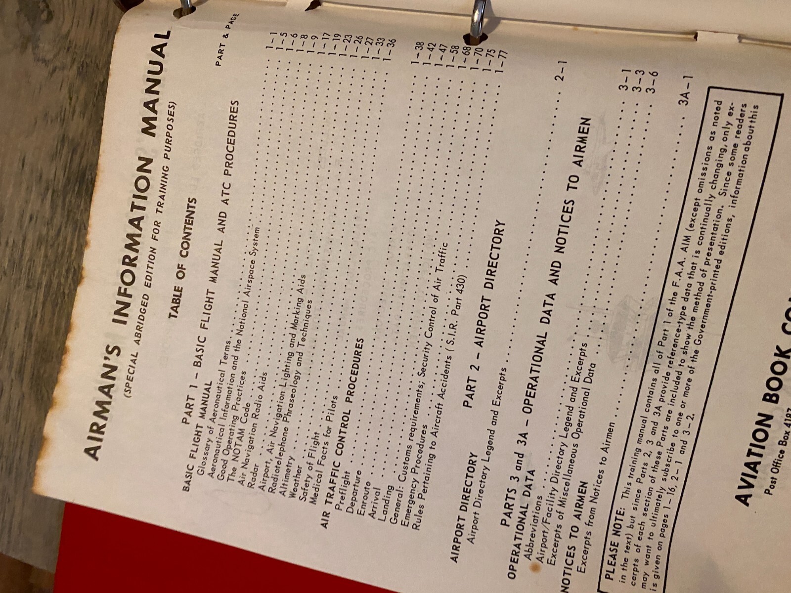 Vintage AG Aviation Academy Pilots Manual