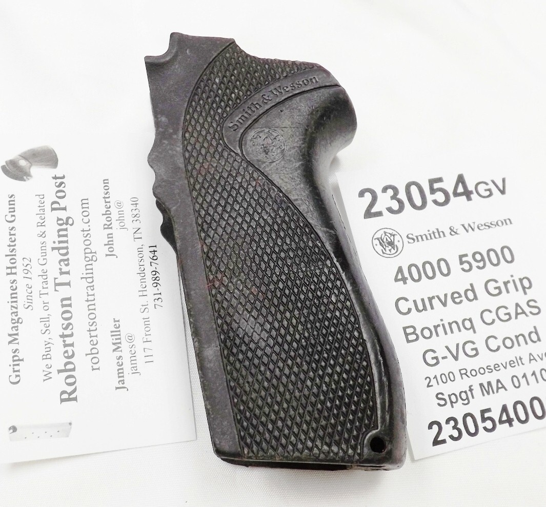 Used Factory Grip for S&W 4006 5906 Pistols Curved 1 Piece 5900 4000 915 5903