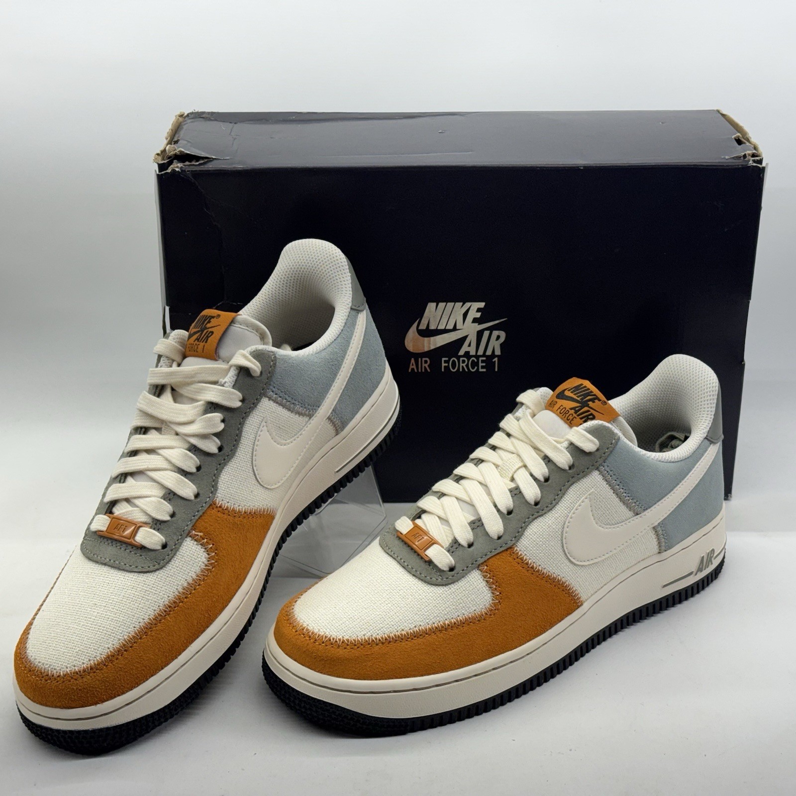W9 Nike Air Force 1 '07 LV8 EMB Light Pumice Pale Ivory FZ6684 001 Women Size 9