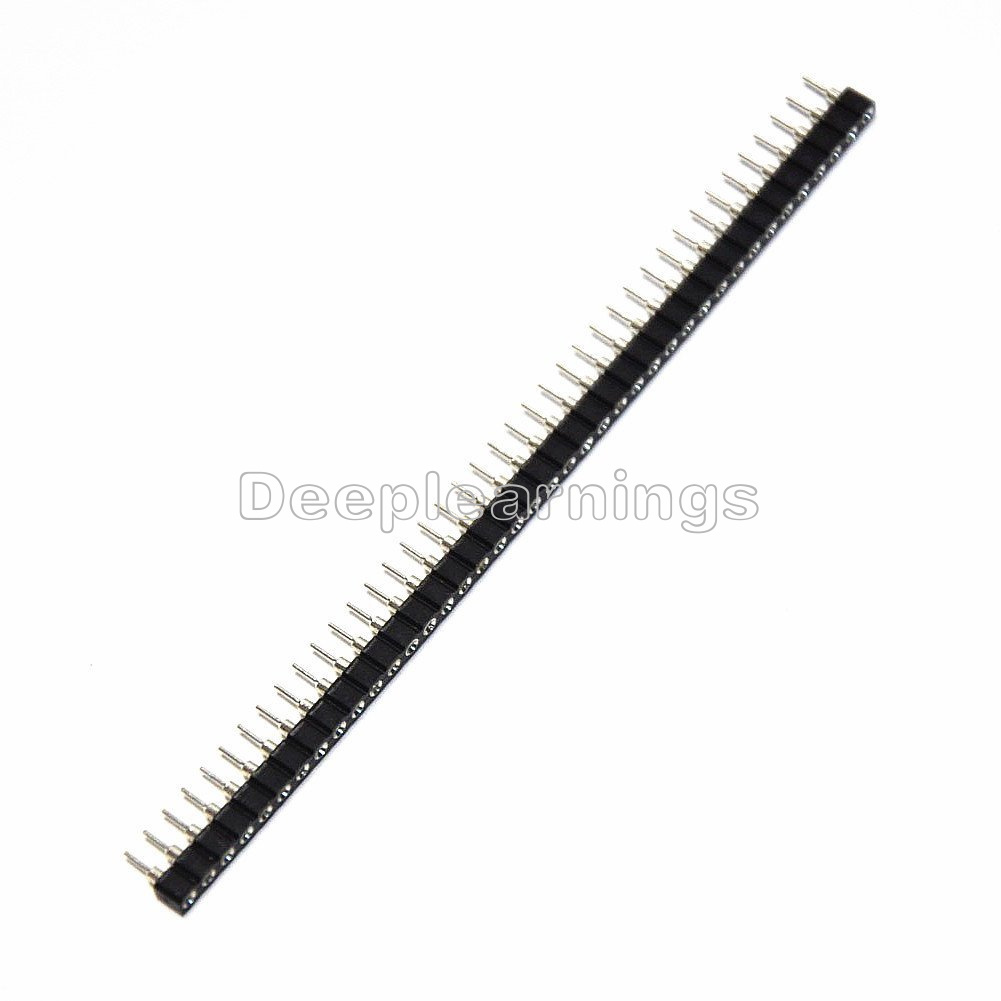 5PCS Strip Tin PCB Female IC Breakable 40pin Single Row Round Header Socket
