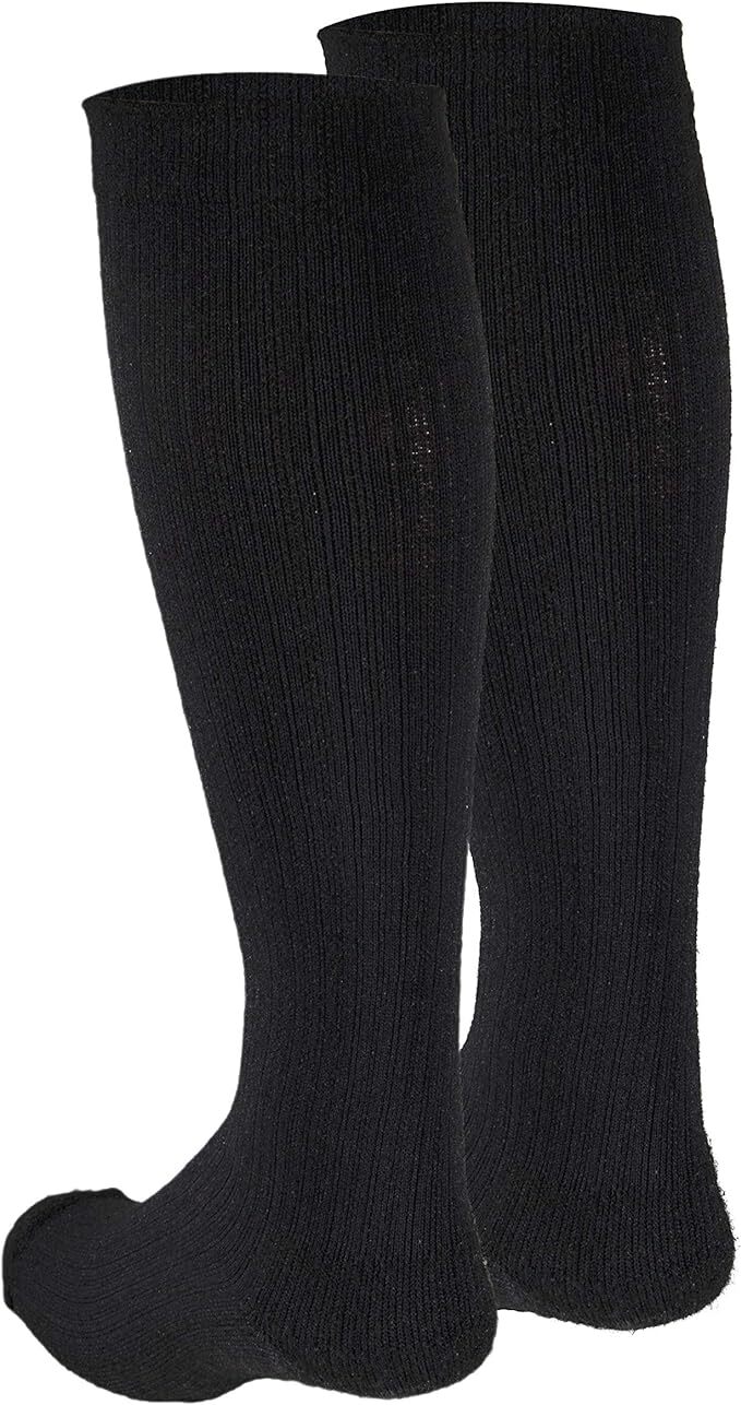 TRUFORM Comfort Casual Support Socks 10-20mmHg (Black) Medium
