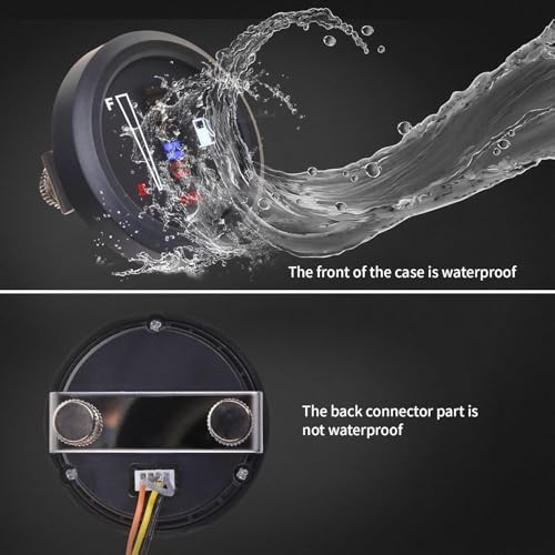 52mm Fuel Level Gauge, Universal 12V/24V 2" LED Display for Boat RV 240-33ohm