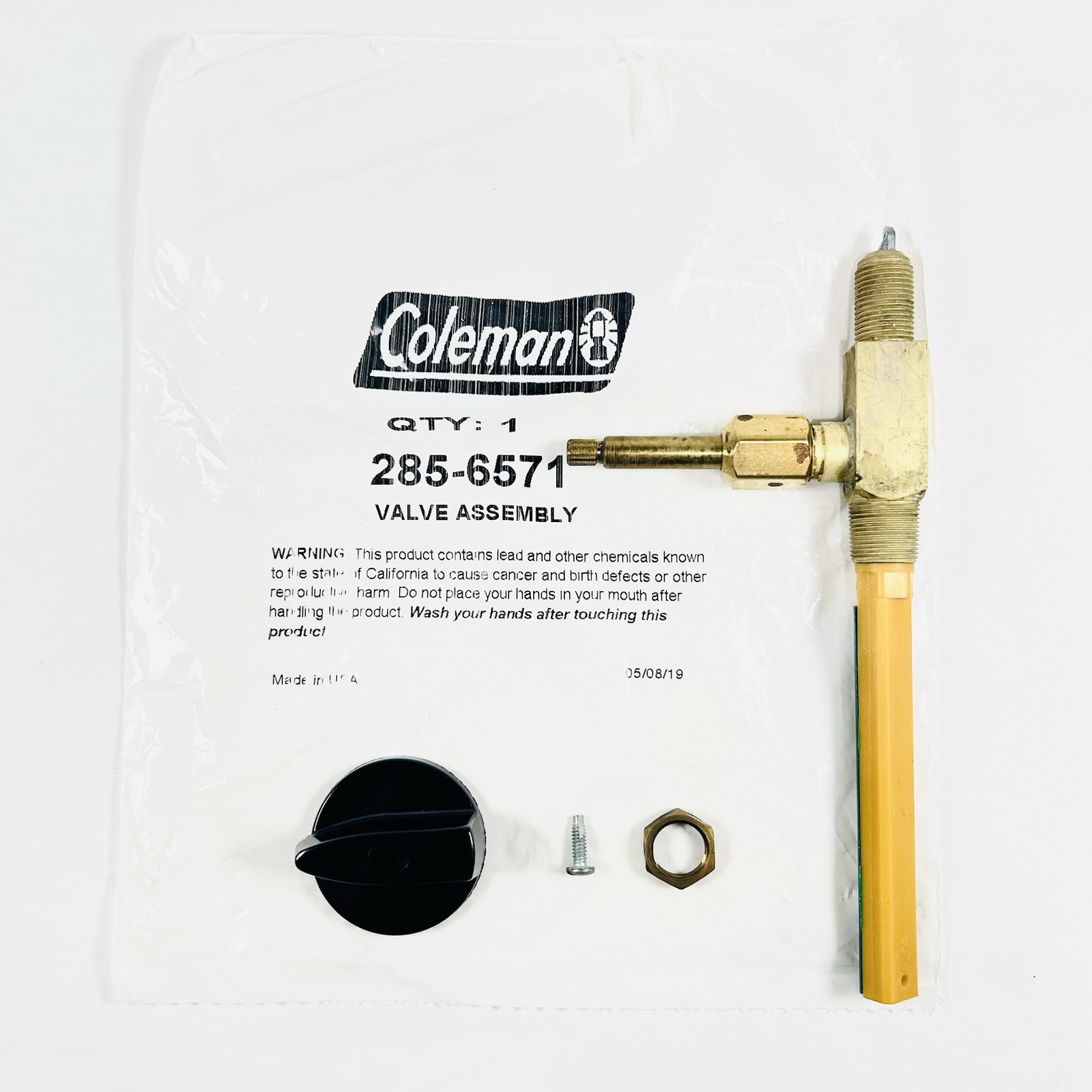 New Coleman 285 Lantern Valve Assembly Part# 285-6571