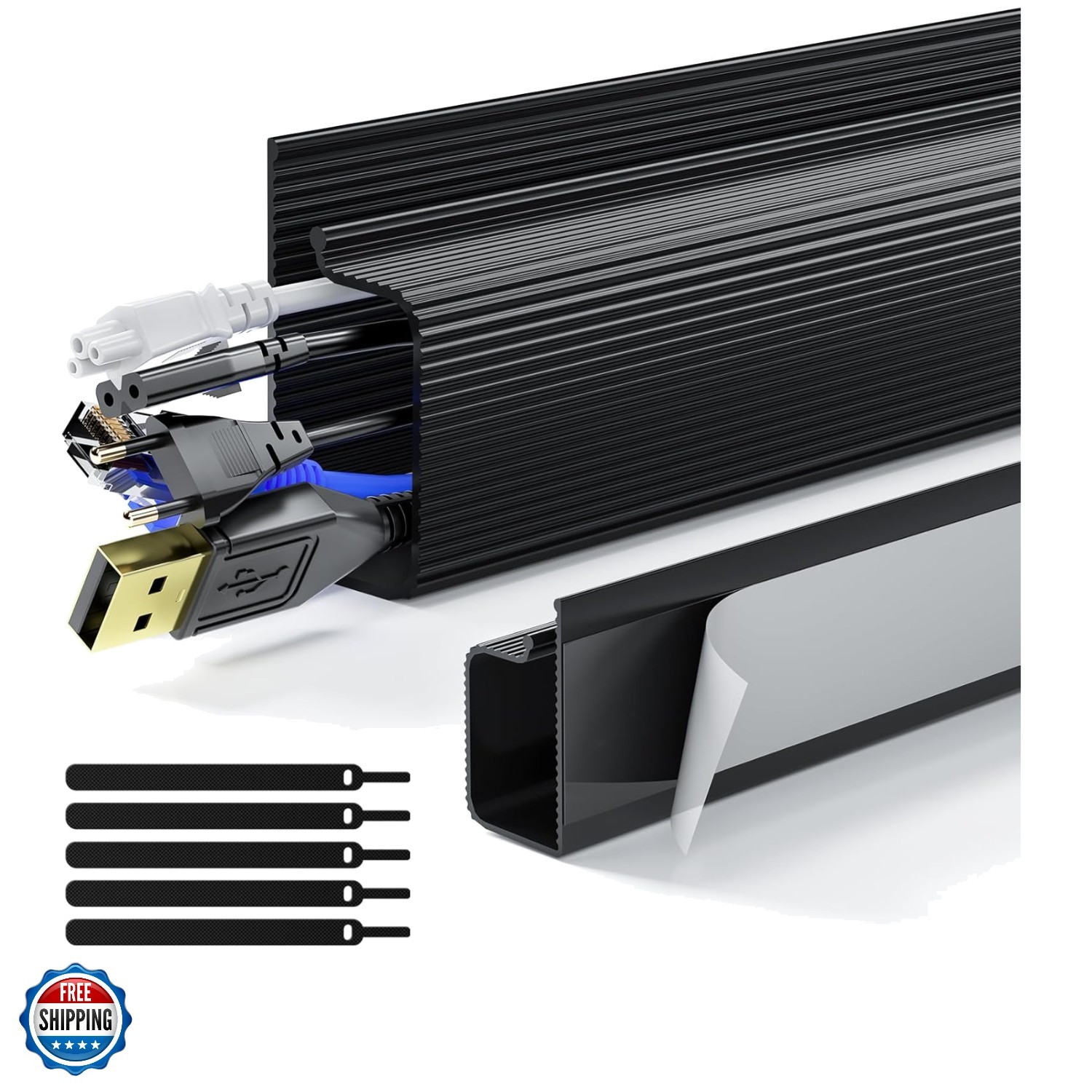 2 Pack Safe & Tidy Cable Management Solution - Protect Kids & Pets with Home ...