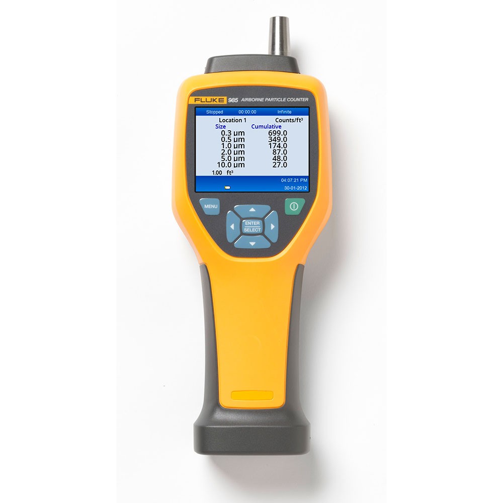 Fluke 985 Airborne Particle Counter for HVAC IAQ Professionals