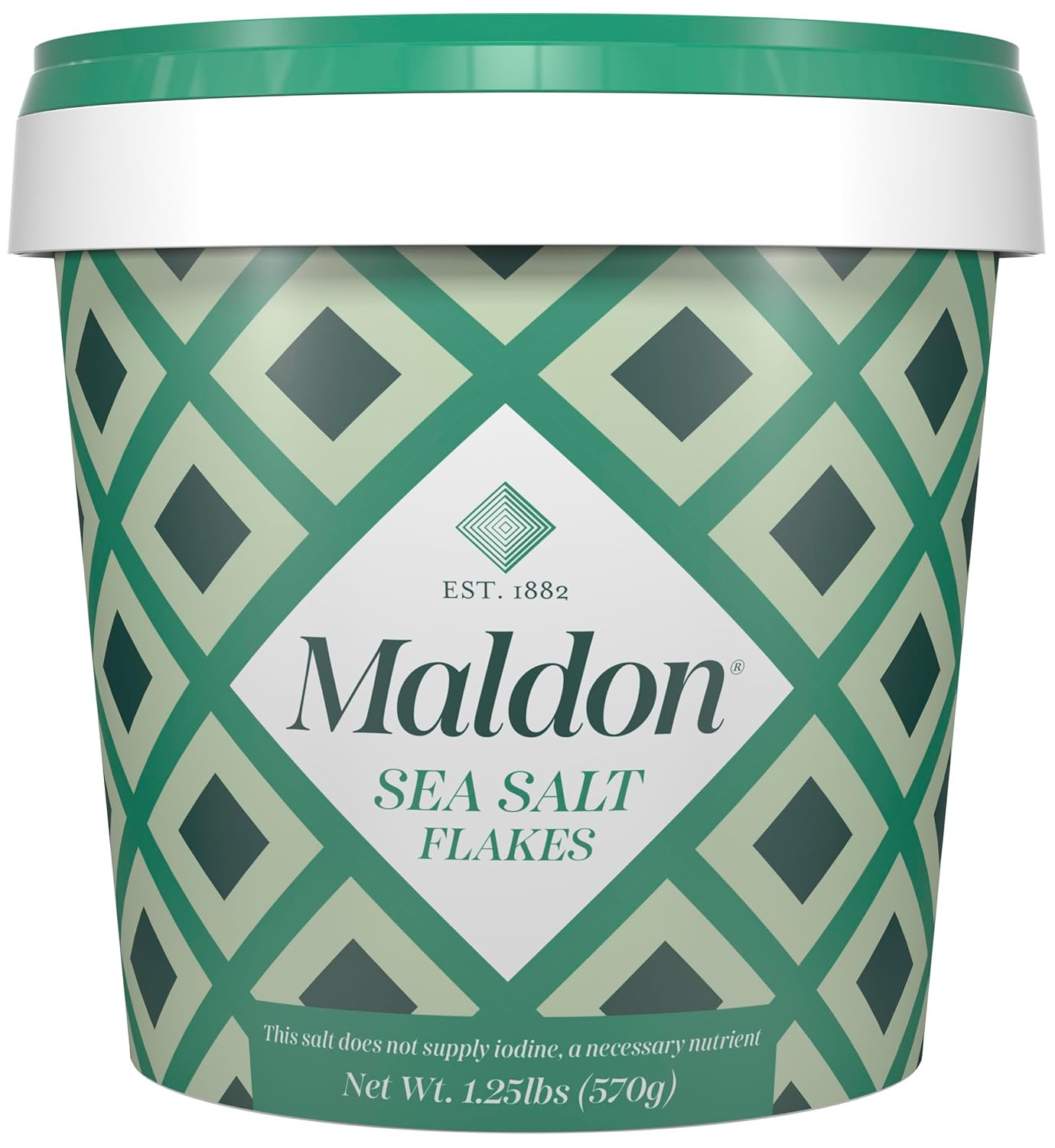 Salt, Sea Salt Flakes, 20 Oz (570 G), Resealable Tub, Kosher, Natural, Handcraft
