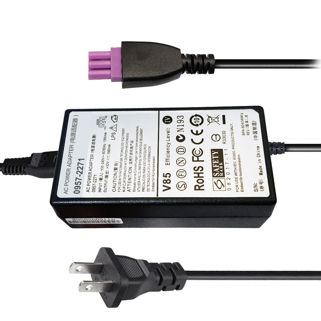 AC Charger for HP 32VDC C5100 Series: C5180 C6180 C6188 C7180 D5160 3PIN PRINTER