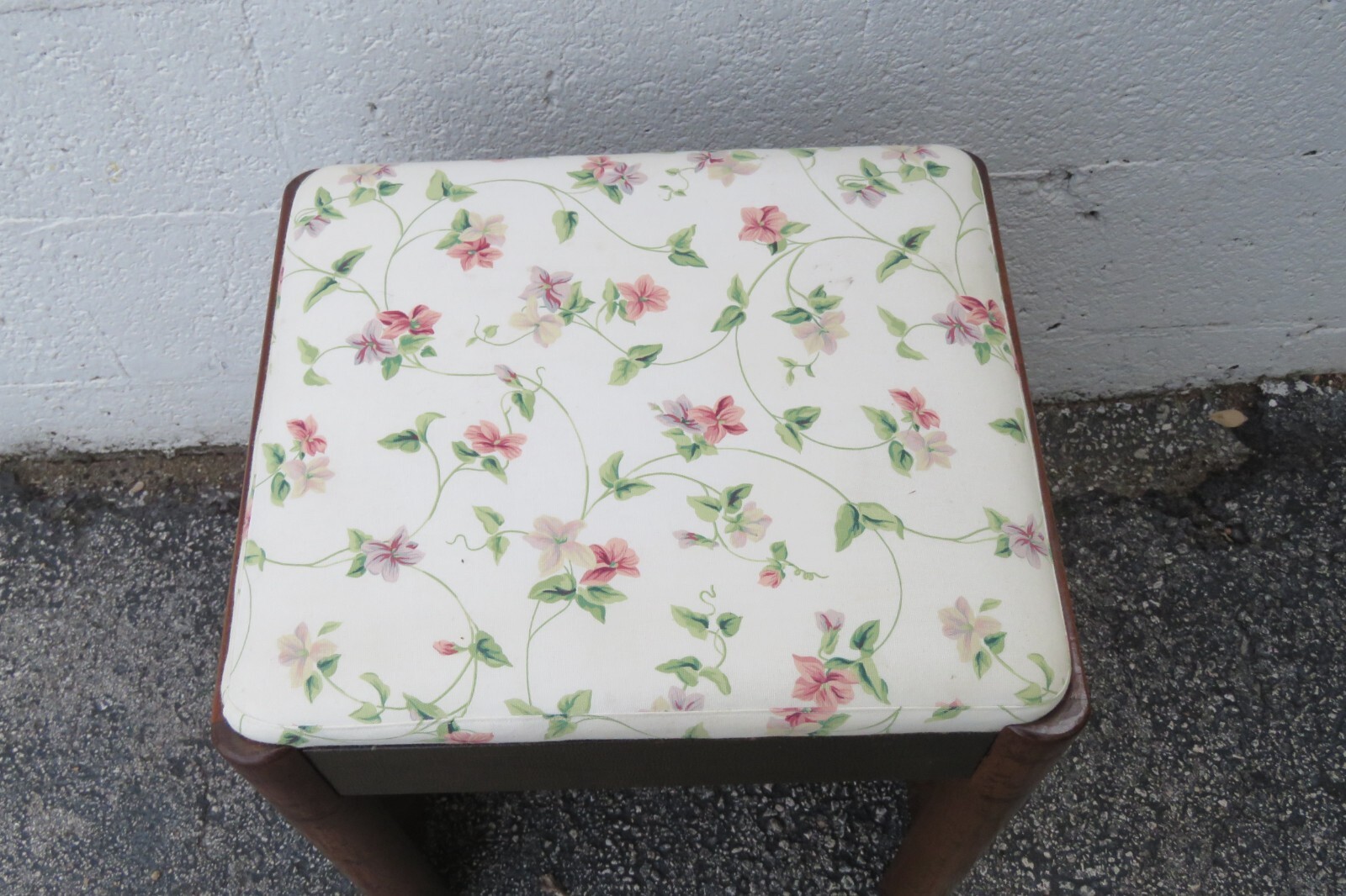 Art Deco Early 1900s Vanity Stool Bench Ottoman 5546
