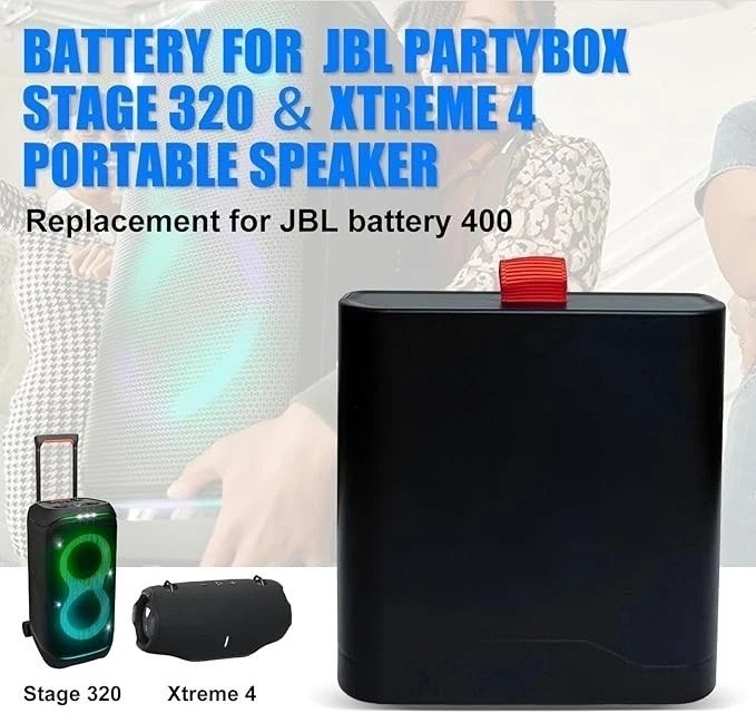 New For JBL Battery 400 Replaceable Battery PartyBox Stage 320 & Xtreme 4