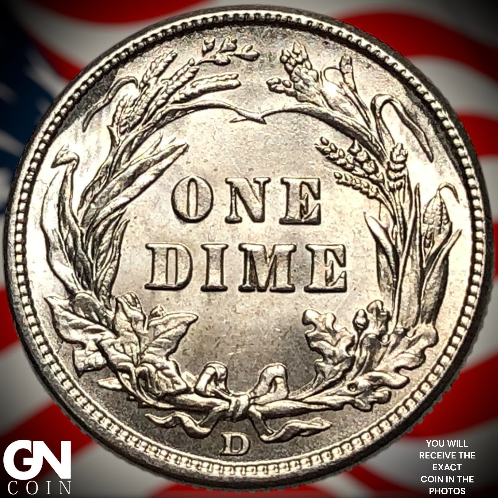 1912 D Barber Dime Z4607