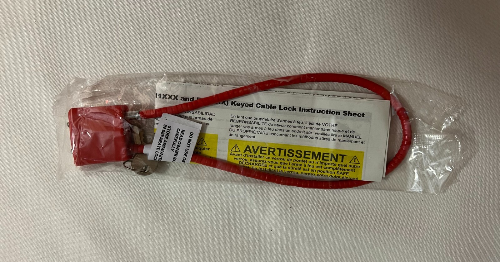 Regal Firearms Orange Glock 15" Gun Cable Lock R15SC3
