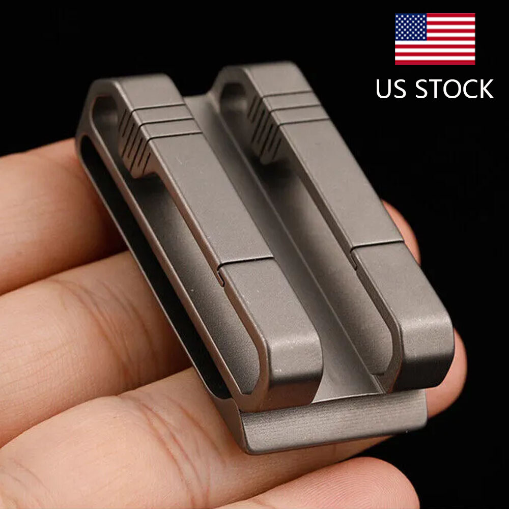 EDC Quick Buckle Detach Belt Waist Hanging Men Car Keychain Tool Titanium Alloy